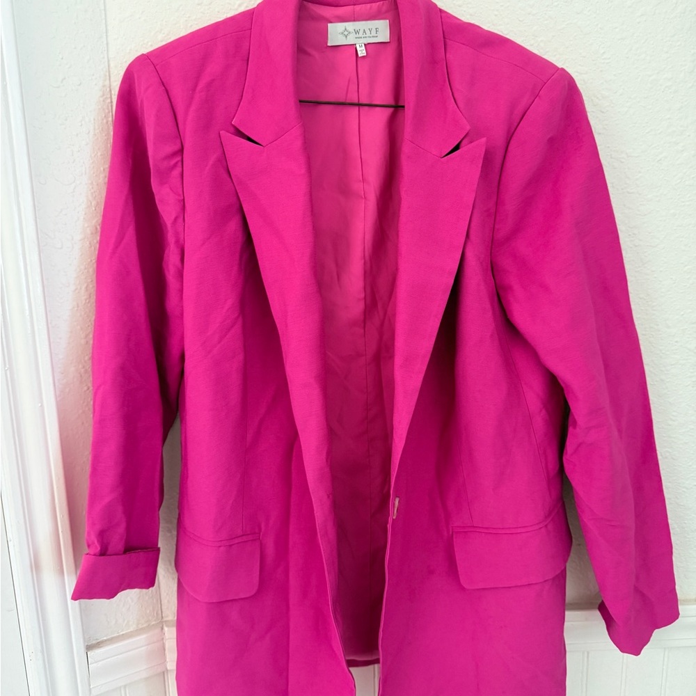 WAYF Fuchsia Women's Blazer